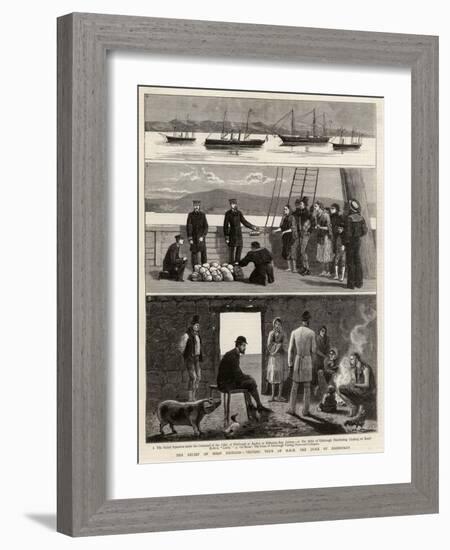 The Relief of Irish Distress, Visiting Tour of Hrh the Duke of Edinburgh-John Charles Dollman-Framed Giclee Print