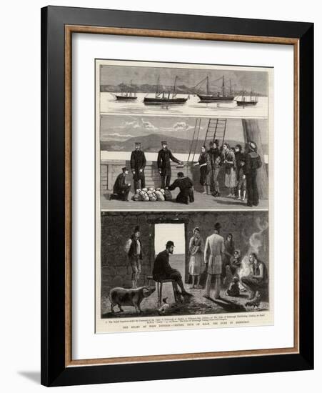 The Relief of Irish Distress, Visiting Tour of Hrh the Duke of Edinburgh-John Charles Dollman-Framed Giclee Print