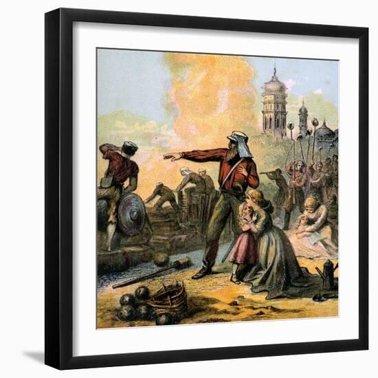 The Relief of Lucknow, 1857-null-Framed Giclee Print