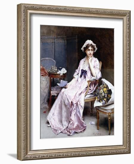 The Reluctant Mistress (Oil on Canvas)-Raimundo De Madrazo Y Garreta-Framed Giclee Print