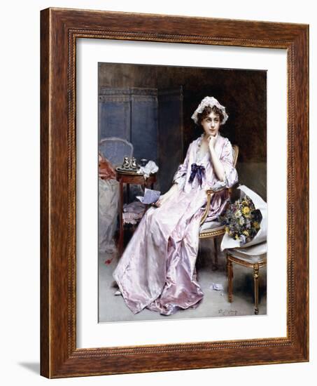 The Reluctant Mistress (Oil on Canvas)-Raimundo De Madrazo Y Garreta-Framed Giclee Print