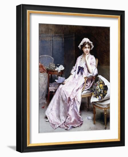 The Reluctant Mistress (Oil on Canvas)-Raimundo De Madrazo Y Garreta-Framed Giclee Print