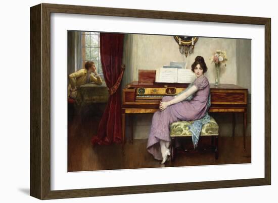 The Reluctant Pianist-William A. Breakspeare-Framed Giclee Print