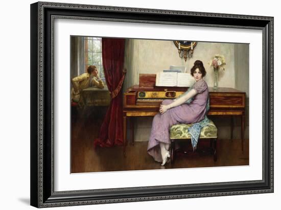 The Reluctant Pianist-William A. Breakspeare-Framed Giclee Print