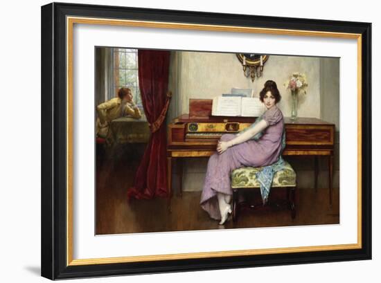 The Reluctant Pianist-William A. Breakspeare-Framed Giclee Print