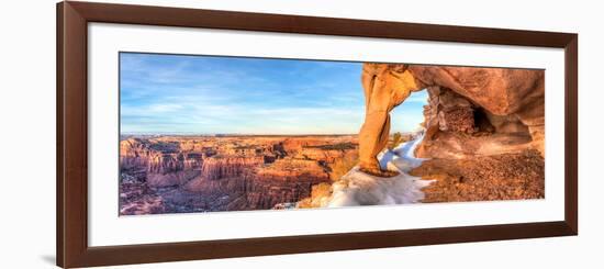 The Remains of a Native American Grainery in an Alcove-Colin D. Young-Framed Photographic Print