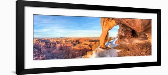 The Remains of a Native American Grainery in an Alcove-Colin D. Young-Framed Photographic Print