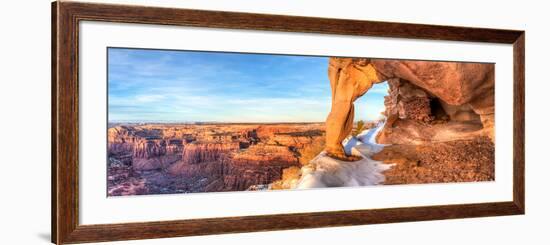 The Remains of a Native American Grainery in an Alcove-Colin D. Young-Framed Photographic Print