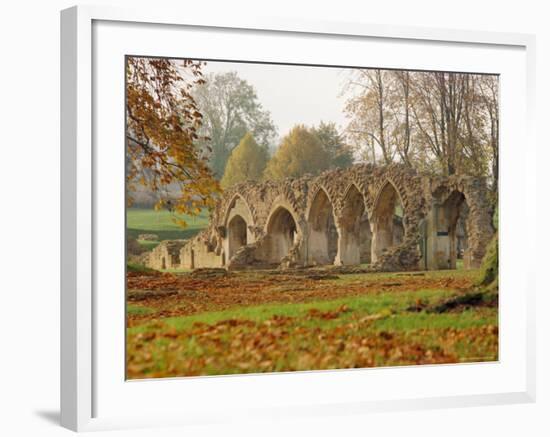 The Remains of the 13th Century Hailes Abbey, Gloucestershire, England, UK-Rob Cousins-Framed Photographic Print