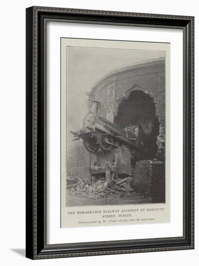 The Remarkable Railway Accident at Harcourt Street, Dublin-null-Framed Giclee Print