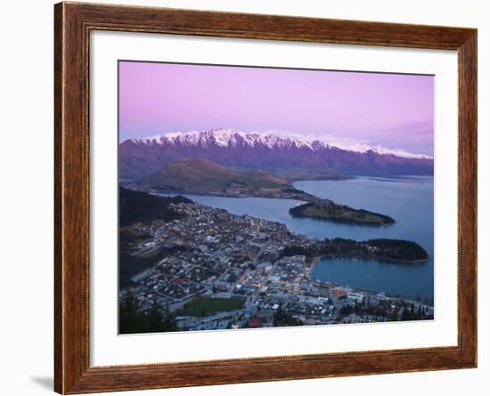 The Remarkables, Lake Wakatipu and Queenstown, Central Otago, South Island, New Zealand-Doug Pearson-Framed Photographic Print