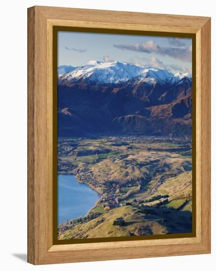 The Remarkables Ski Field Towards Arrowtown, Queenstown, Central Otago, South Island, New Zealand-Doug Pearson-Framed Premier Image Canvas