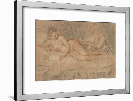 The Remedy-Jean-Antoine Watteau-Framed Art Print