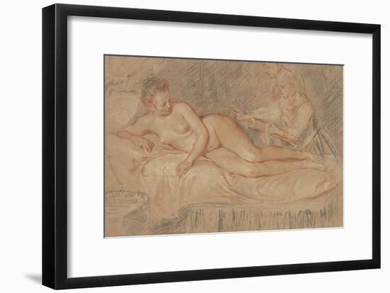 The Remedy-Jean-Antoine Watteau-Framed Art Print
