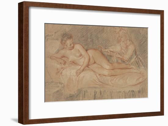 The Remedy-Jean-Antoine Watteau-Framed Art Print