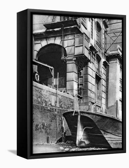 The Remnants of a Thames-Side City Merchant Mansion, Near Cannon Street Station, 1926-1927-null-Framed Premier Image Canvas