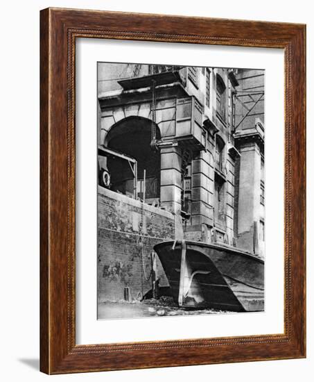 The Remnants of a Thames-Side City Merchant Mansion, Near Cannon Street Station, 1926-1927-null-Framed Giclee Print