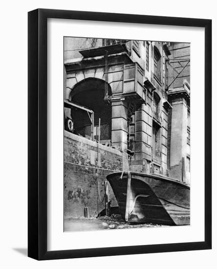 The Remnants of a Thames-Side City Merchant Mansion, Near Cannon Street Station, 1926-1927-null-Framed Giclee Print