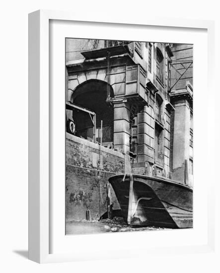 The Remnants of a Thames-Side City Merchant Mansion, Near Cannon Street Station, 1926-1927-null-Framed Giclee Print