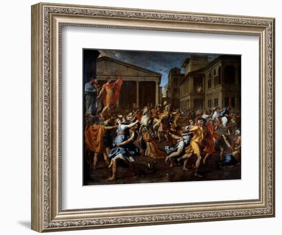 The Removal of the Sabines by the Romans, 17Th Century (Oil on Canvas)-Nicolas Poussin-Framed Giclee Print