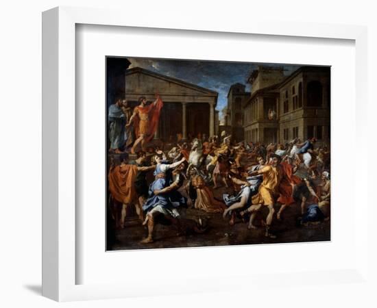 The Removal of the Sabines by the Romans, 17Th Century (Oil on Canvas)-Nicolas Poussin-Framed Giclee Print