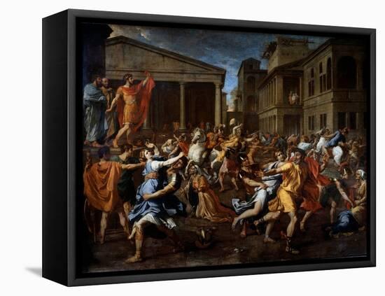 The Removal of the Sabines by the Romans, 17Th Century (Oil on Canvas)-Nicolas Poussin-Framed Premier Image Canvas