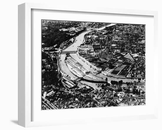 The Renault Billancourt Factory, Paris, France-null-Framed Photographic Print