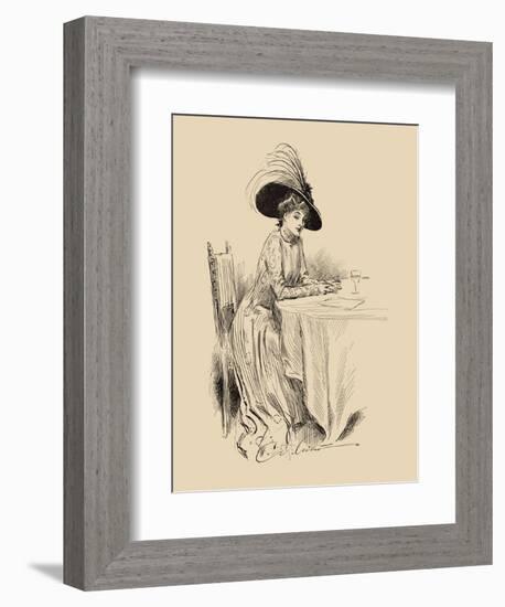 The Rendez-Vous-Charles Dana Gibson-Framed Premium Giclee Print