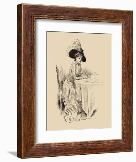 The Rendez-Vous-Charles Dana Gibson-Framed Premium Giclee Print