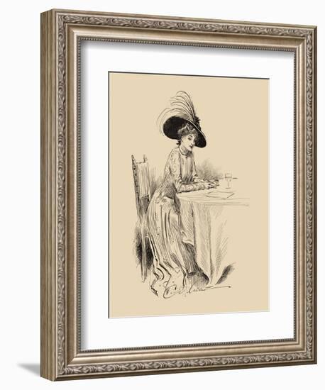 The Rendez-Vous-Charles Dana Gibson-Framed Art Print