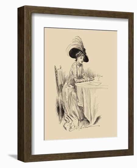 The Rendez-Vous-Charles Dana Gibson-Framed Art Print