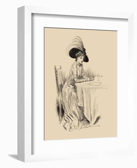 The Rendez-Vous-Charles Dana Gibson-Framed Art Print