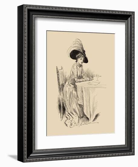 The Rendez-Vous-Charles Dana Gibson-Framed Art Print