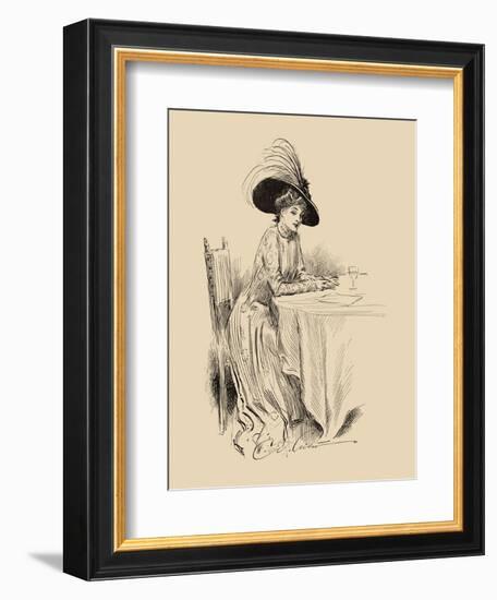 The Rendez-Vous-Charles Dana Gibson-Framed Art Print