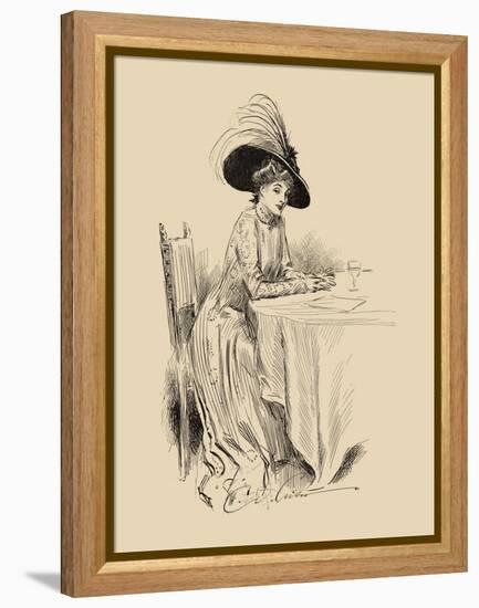 The Rendez-Vous-Charles Dana Gibson-Framed Stretched Canvas