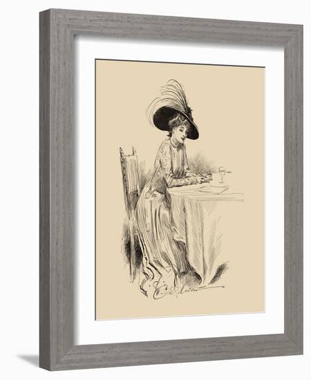 The Rendez-Vous-Charles Dana Gibson-Framed Art Print