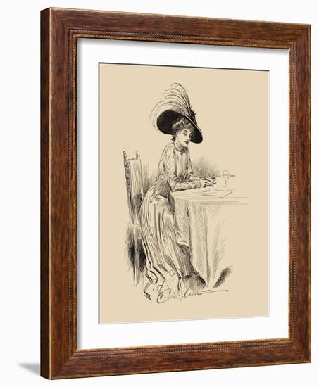 The Rendez-Vous-Charles Dana Gibson-Framed Art Print