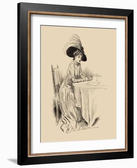 The Rendez-Vous-Charles Dana Gibson-Framed Art Print