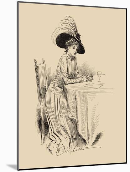 The Rendez-Vous-Charles Dana Gibson-Mounted Art Print