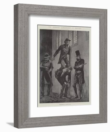 The Renewed Lawlessness in Ireland-Richard Caton Woodville II-Framed Giclee Print