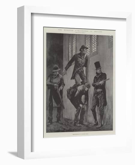 The Renewed Lawlessness in Ireland-Richard Caton Woodville II-Framed Giclee Print