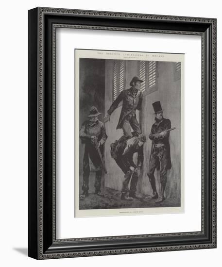 The Renewed Lawlessness in Ireland-Richard Caton Woodville II-Framed Giclee Print