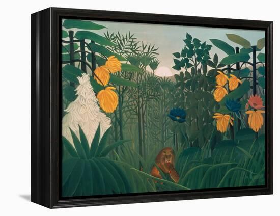 The Repast of the Lion, about 1907-Henri Rousseau-Framed Premier Image Canvas