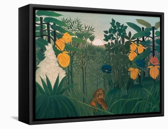 The Repast of the Lion, about 1907-Henri Rousseau-Framed Premier Image Canvas