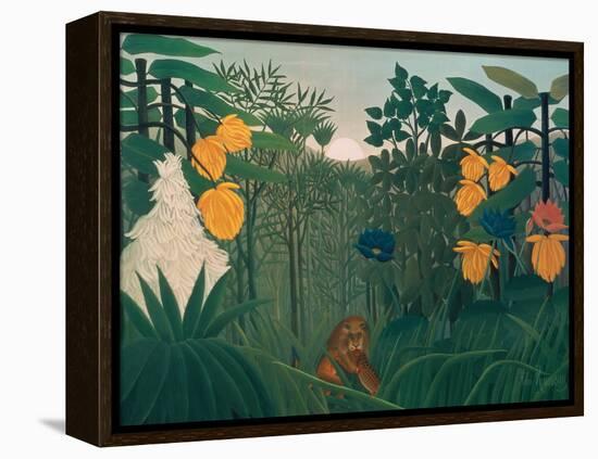 The Repast of the Lion, about 1907-Henri Rousseau-Framed Premier Image Canvas