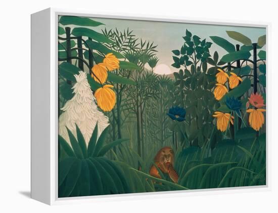 The Repast of the Lion, about 1907-Henri Rousseau-Framed Premier Image Canvas