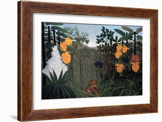 The Repast of the Lion, C1907-Henri Rousseau-Framed Giclee Print