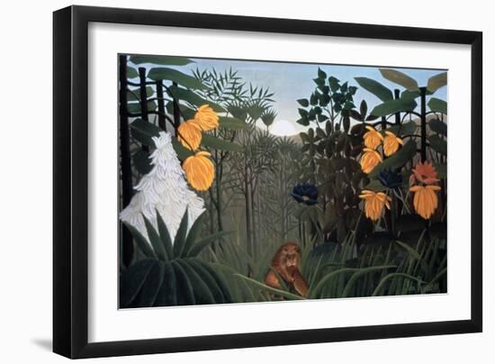 The Repast of the Lion, C1907-Henri Rousseau-Framed Giclee Print