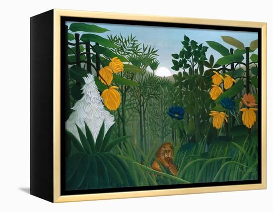 The Repast of the Lion-Henri Rousseau-Framed Stretched Canvas