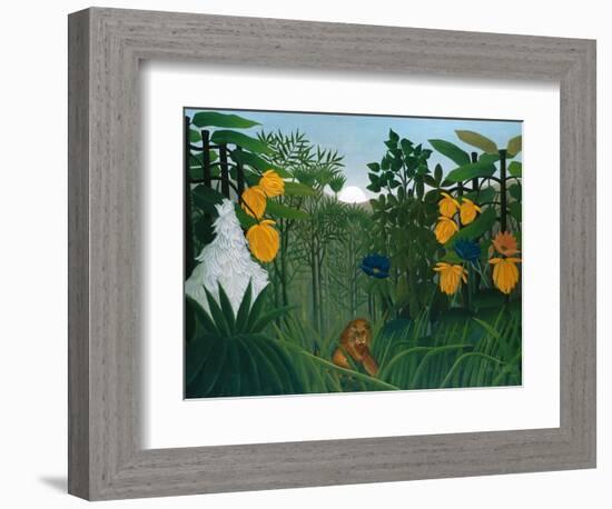 The Repast of the Lion-Henri Rousseau-Framed Premium Giclee Print